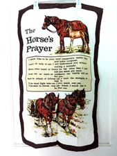 VTG ULSTER WEAVERS THE HORSES PRAYER IRISH LINEN TEA TOWEL KITCHEN EQUESTRIAN