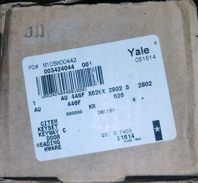 Yale AU446F 626 2802 SCH C Exit Device Trim, Classroom Function
