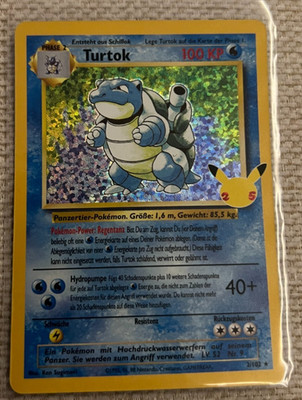 Turtok Celebrations CEL 2/102 - 25 Anniversary Deutsch NM  Original Pokemon