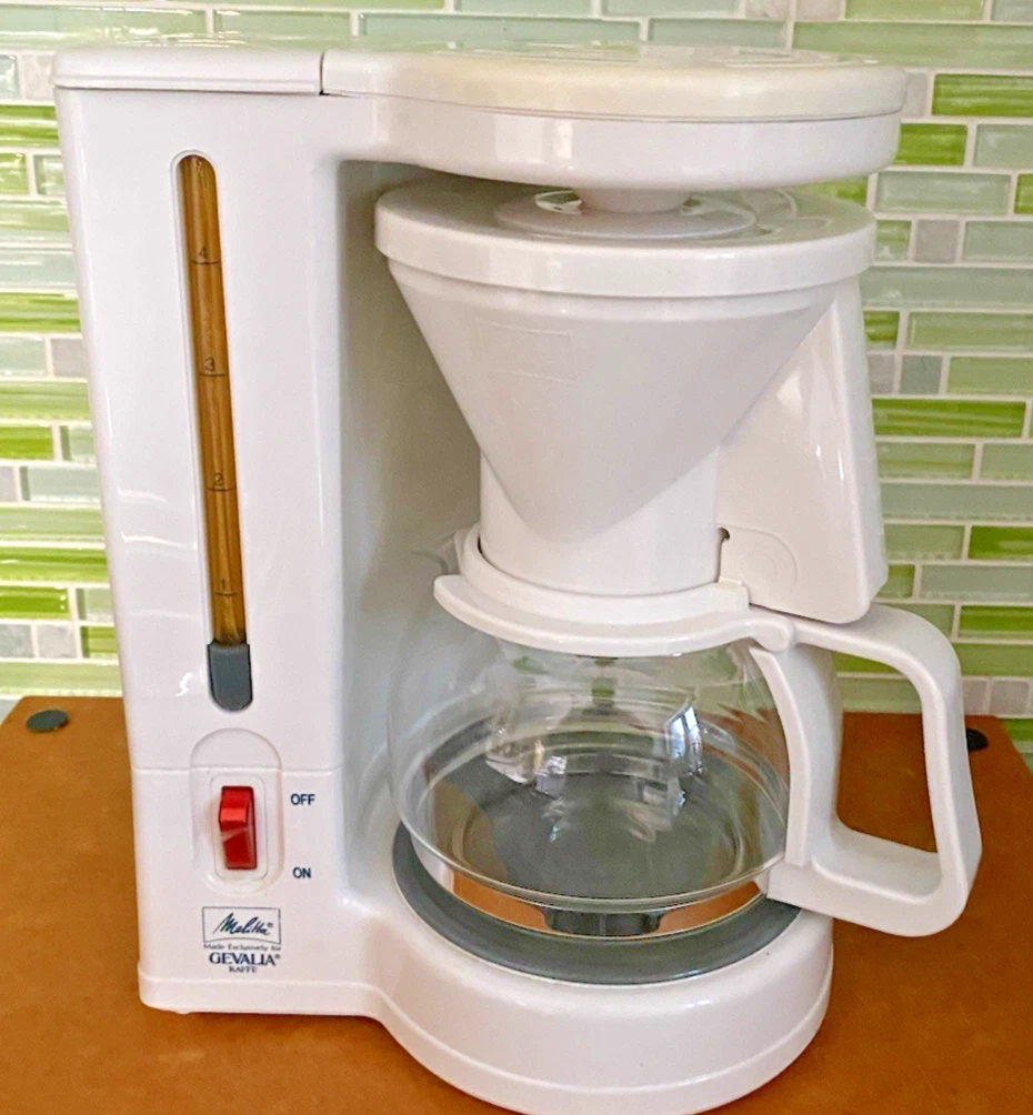 VTG Melitta Coffee Maker BCM-4A Gevalia 4-Cup WHITE -TESTED Small Dorm RV
