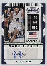 2020 Panini Contenders Draft Picks Sticker Game Ticket Green JJ Culver Auto 1hq0