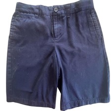 Cherokee Chino Shorts Kids Size 14 Navy Blue Excellent School Uniform Twill