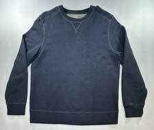 GH Bass  Co Cotton/Poly Pullover Sweatshirt Blue Mens M