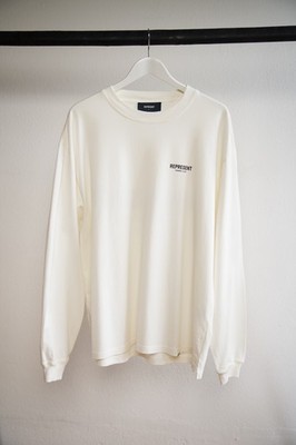 Represent Owners Club Longsleeve Weiß L Oversized Herren Streetwear Langarm