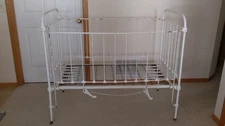 Antique Victorian Iron Baby Crib