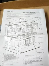 Life-Like Products HO Scale  Police Station Kit 433-1382 Complete Open Package 