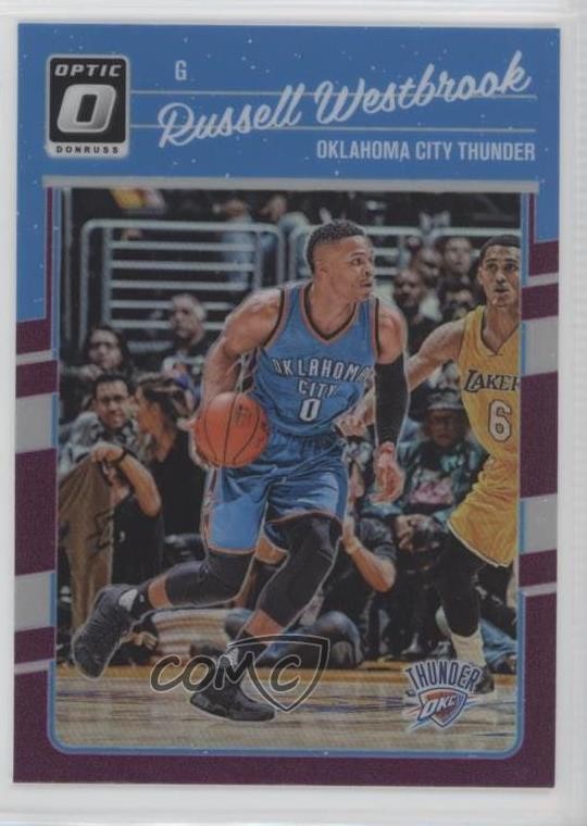 2016-17 Panini Donruss Optic Purple Prizm Russell Westbrook #145 0k8