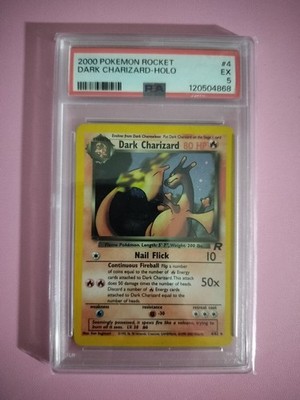 カードダス PSA5 PSA 5 Pokemon ROCKET DARK CHARIZARD HOLO 4 PSA 5 | eBay