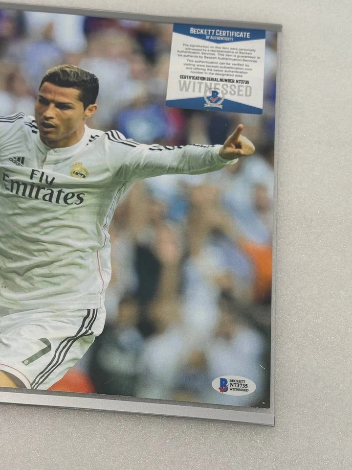 Signed Photo (11x14) Cristiano Ronaldo Autographed BAS COA - Image 2 of 4