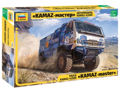 1:43 Zvezda #43005 - KAMAZ-43509 Team 'KAMAZ-Master'  303 Silk Road Rally 2022