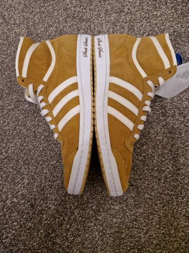 Adidas Originals Top Ten Hi Sleek Trainers Mustard Womens G42106 UK6.5 EU40 US8 - Picture 8 of 9