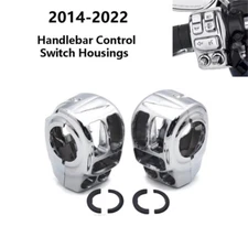Chrome Handlebar Control Switch Housing Cover For Harley Touring Electra Glide