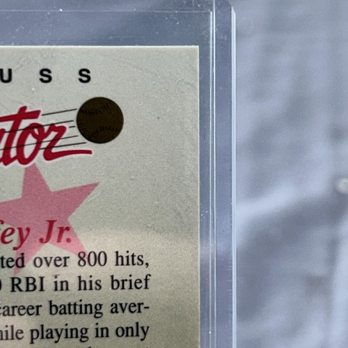 KEN GRIFFEY JR. 1993 DONRUSS ELITE DOMINATOR 3998/5000 EDGE WEAR! - Picture 16 of 22