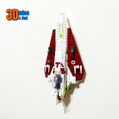 Wandhalterung für LEGO Star Wars Obi Wan Kenobi's Jedi Starfighter (Set 75333)