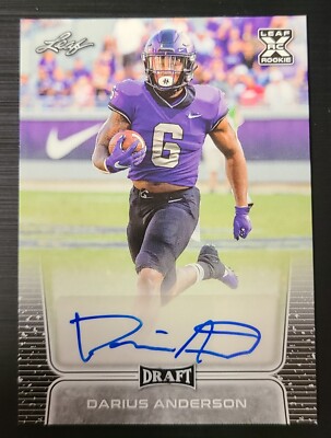 2020 Leaf Draft - Autographs #BA-DA2 Darius Anderson (AU, RC)