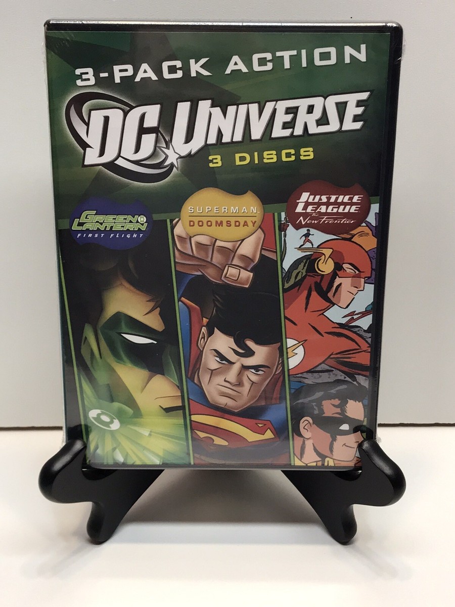 New! DC Universe 3-Disc Pack Action DVD Green Lantern Superman