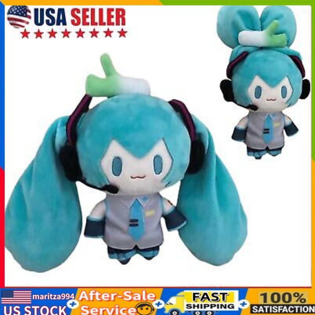 Hatsune Miku Kawaii Q Version Figure Plush Doll Anime Peripheral