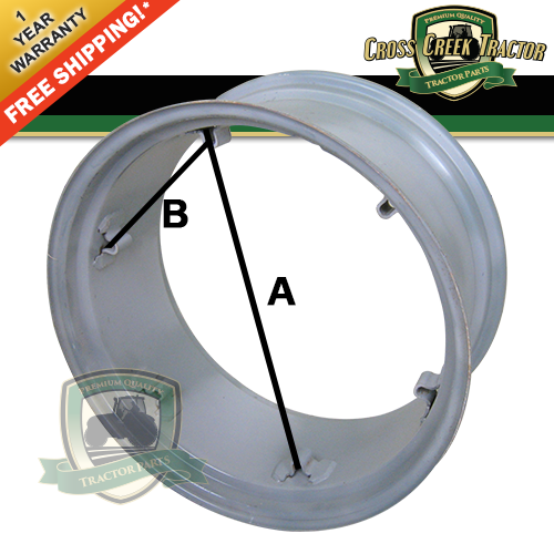 WHEEL05 Rear Rim 12 X 28 For Ford 8N, NAA, 600, 700, 800, 900, 601, 701 ...