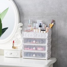 Transparent Makeup Organizer Cosmetic Storage Box Drawer Desktop Organizer Jewel