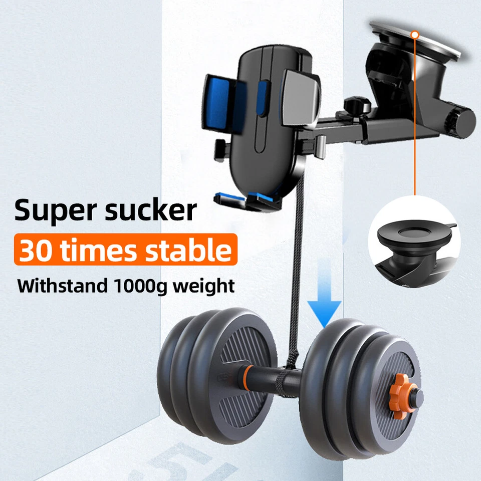 360° Universal Car Mount Holder Stand Windshield Dashboard For Mobile Phone GPS - Image 4 of 4