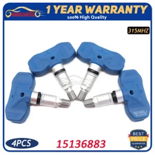 4x 15136883 TPMS Tire Pressure Sensor For GM Chevrolet Silverado Tahoe 315MHz