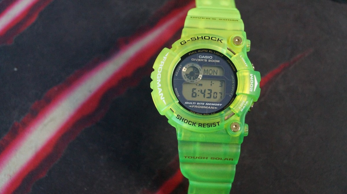 Casio Frogman GW-200F Light Green Gold G-Shock 2422 Titanium Casio Frogman GW-200F Light Green Gold G-Shock 2422 Titanium
