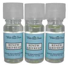 BATH & BODY WORKS Renew Refresh HOME FRAGRANCE OIL (3 PACK SET) LIMITED