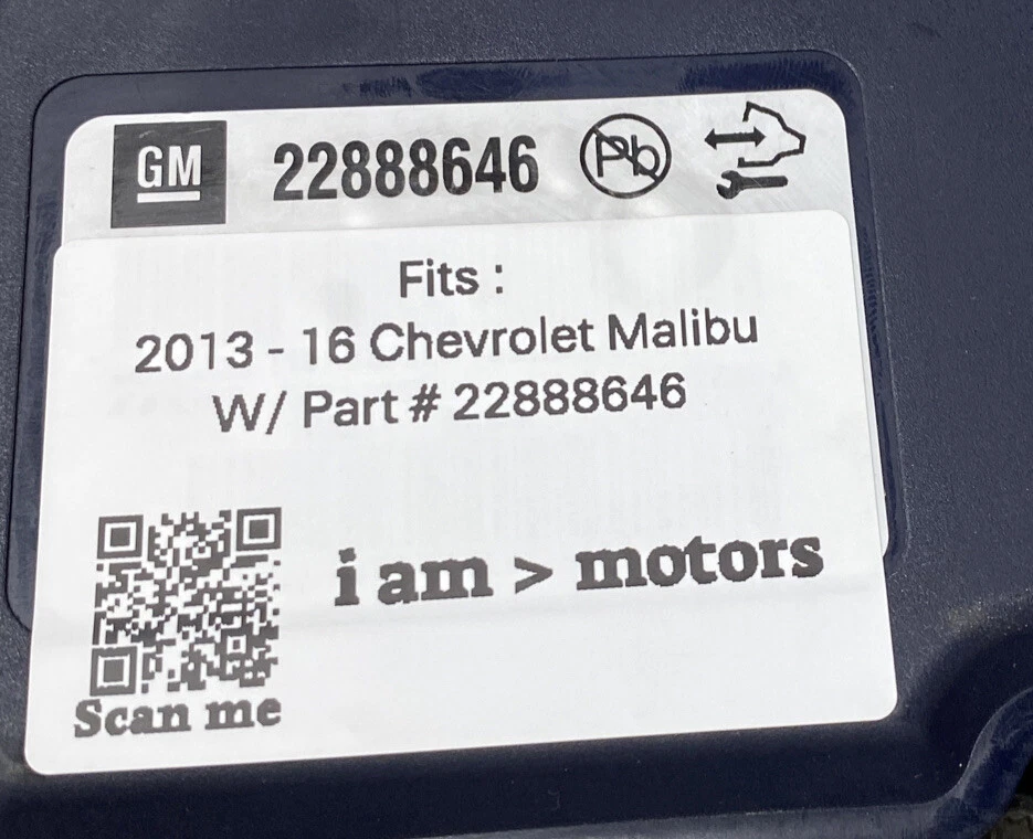 翻新 ABS 制动泵模块 2013 - 2016 雪佛兰迈锐宝 | 228888646 — 第 4/4 张图片