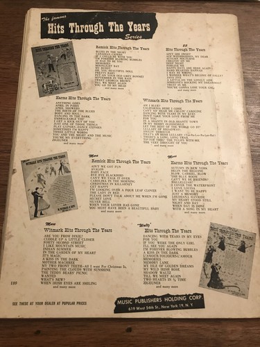 Witmark Hits Through The Years, Words And  Music Complete - Picture 7 of 7