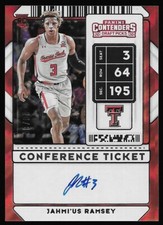 2020 Contenders Draft Picks Jahmi'us Ramsey Conference Ticket Auto/30 Sac Kings