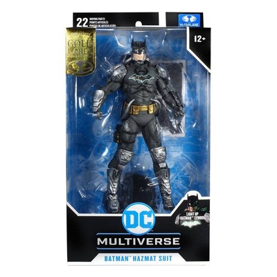 McFarlane Toys DC Batman Hazmat Suit Gold Label Light Up Symbol 18 cm