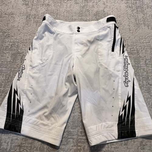 Troy Lee Designs TLD MTB Cycling Shorts Ruckus Mens 34 White Black Lined
