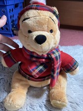 Disney Store Exclusive Pooh Bear Plush with Scarf Sweater Winnie the Pooh