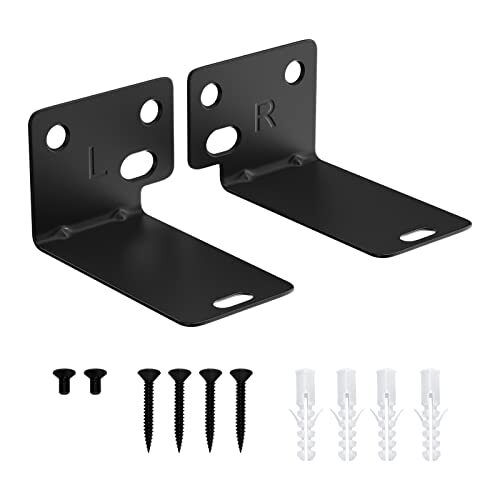 Soundbar Wall Mount Bose Sbracket Under TV Hardware Kit Black Stainless