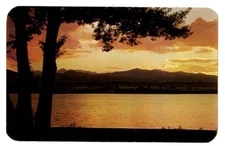 Postcard  Sunset on Lake Loveland,Loveland Colorado Sanborn Souvenir