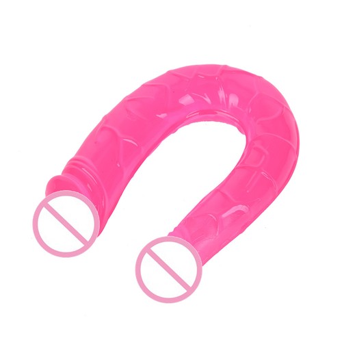 Double-Dildo-Flexible-Jelly-Vagina-and-Anal-Women-Gay-Lesbian-Double-Ended8OP