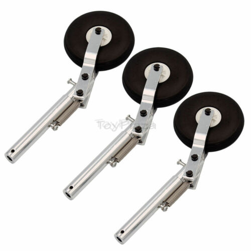 150x5mm Aluminum Spring Absorber Landing Gear & PU tyre for RC Airplane Aircraft - Picture 2 of 6