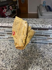 RAWLINGS Softball Mitt worn on LH RH Throw 9380 FastBack Deep Well hinged pad