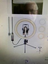 10” Selfie Ring Light LED Light with Tripod Stand Phone Holder Live Video Podcas