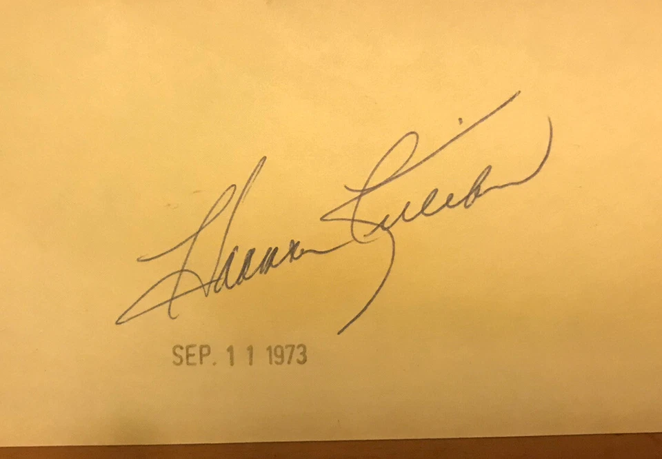 Harmon Killebrew Signed/autographed Minnesota Twins 3.5x7 Index Card Cut - Image 2 of 2