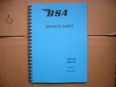 BSA M20,M21 WERKSTATTHANDBUCH - 1948 - 1963 STARR- UND STÖSSELMODELLE