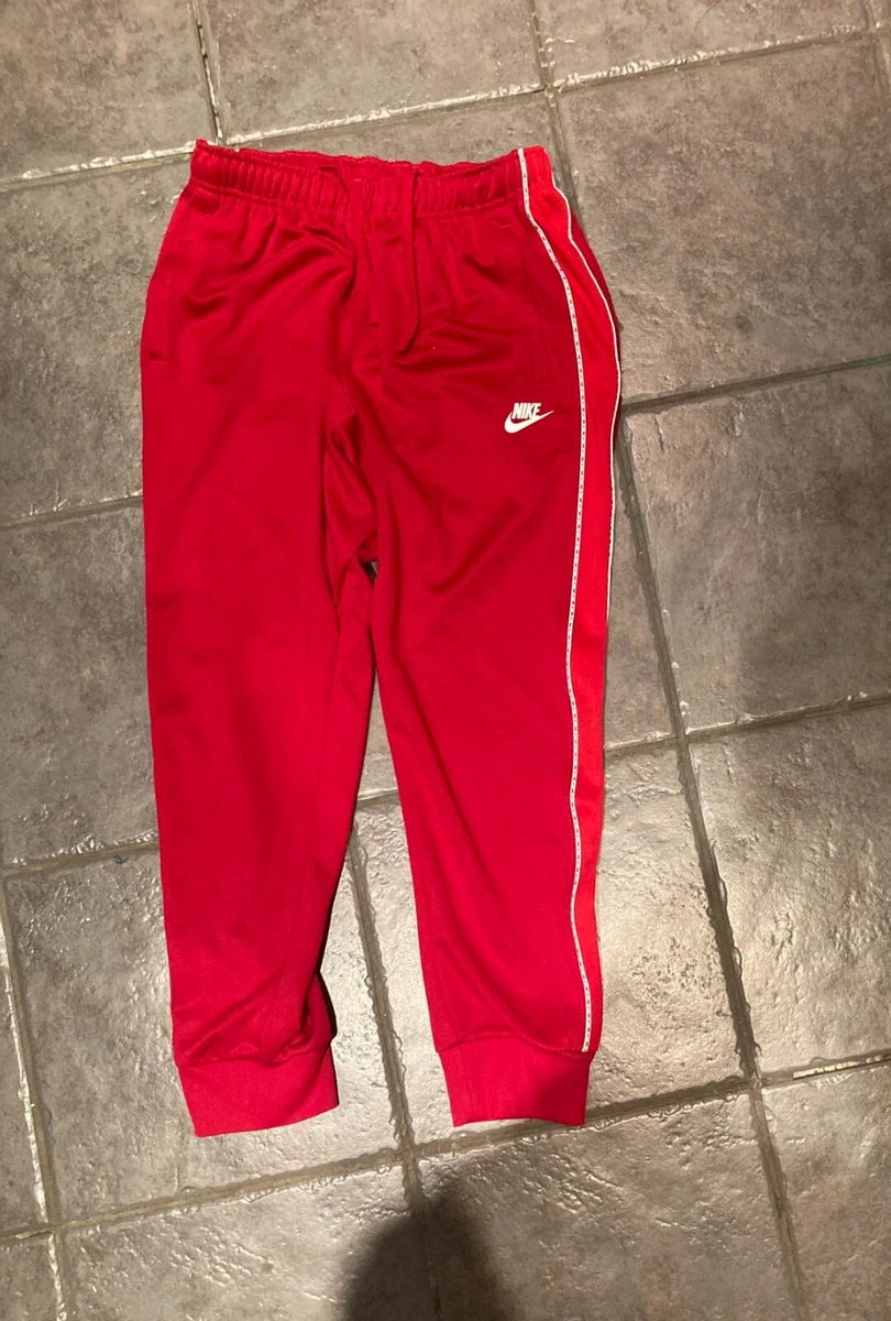 Red Nike s Joggers With Side Stripe Tracksuit Men s Size S eBay