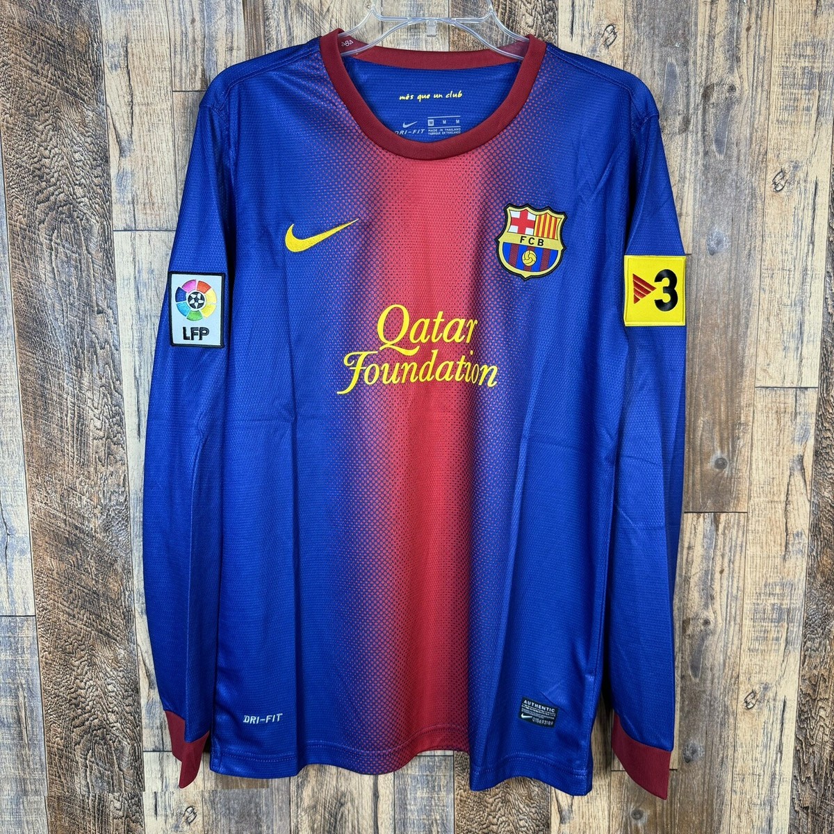 FC Barcelona 2012-13 Home Football Long Sleeve Jersey Messi FC Barcelona 2012-13 Home Football Long Sleeve Jersey Messi