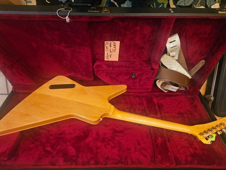 This is the Gibson 1983 Explorer CMT Solid Body Electric Guitar  - Image 4 of 4