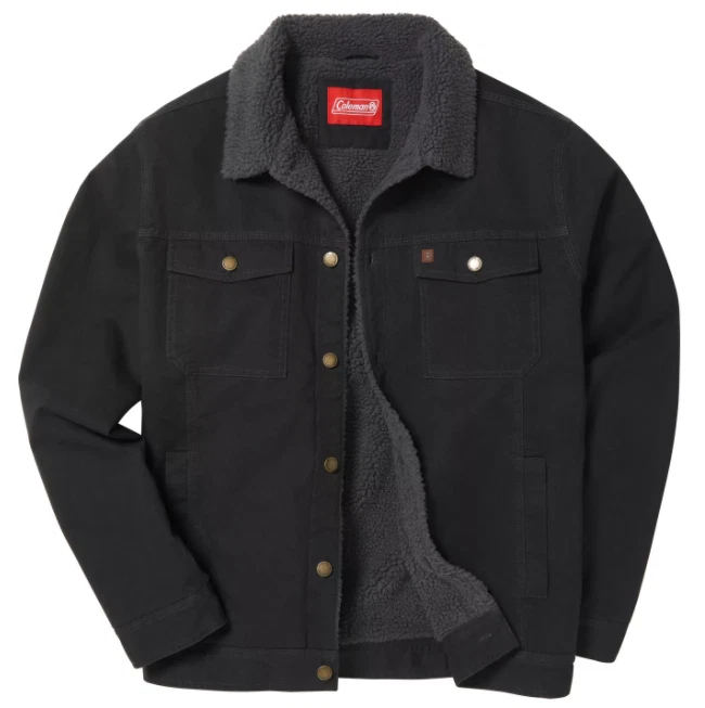 Coleman sherpa deals lined jacket