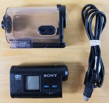 Sony HDR-AS20 Camcorder with SPK-AS2 Underwater Case.