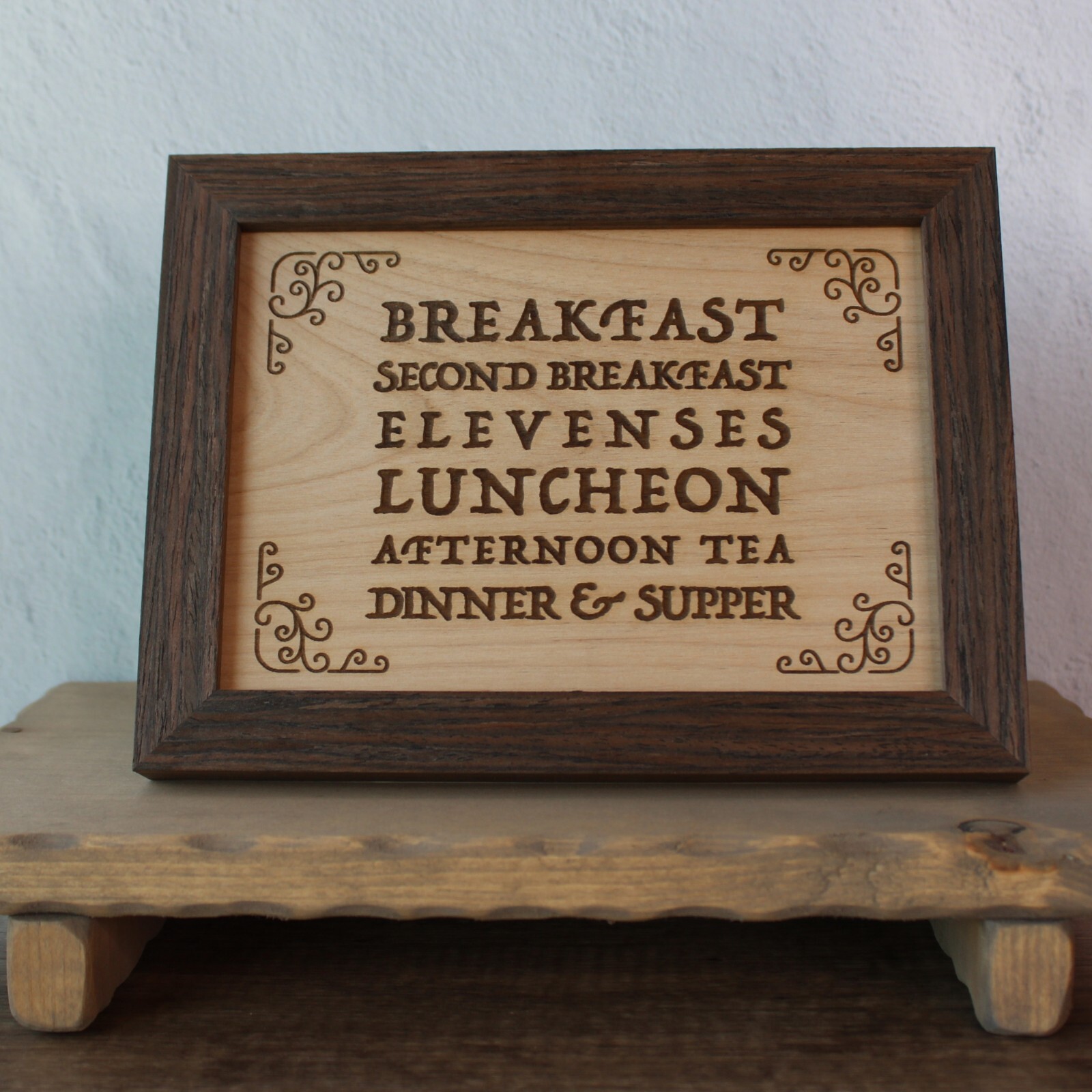 Letrero de comida Hobbit arte de pared decoración del hogar cocina acento LoTR regalo LoTR regalo