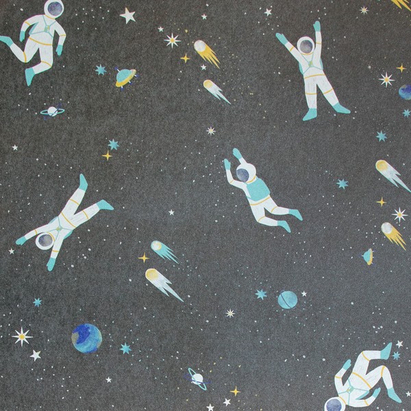 26833 - GroßArtiges Kinder Super Raum Astronaut Raum Blau Hohenberger Tapete-image