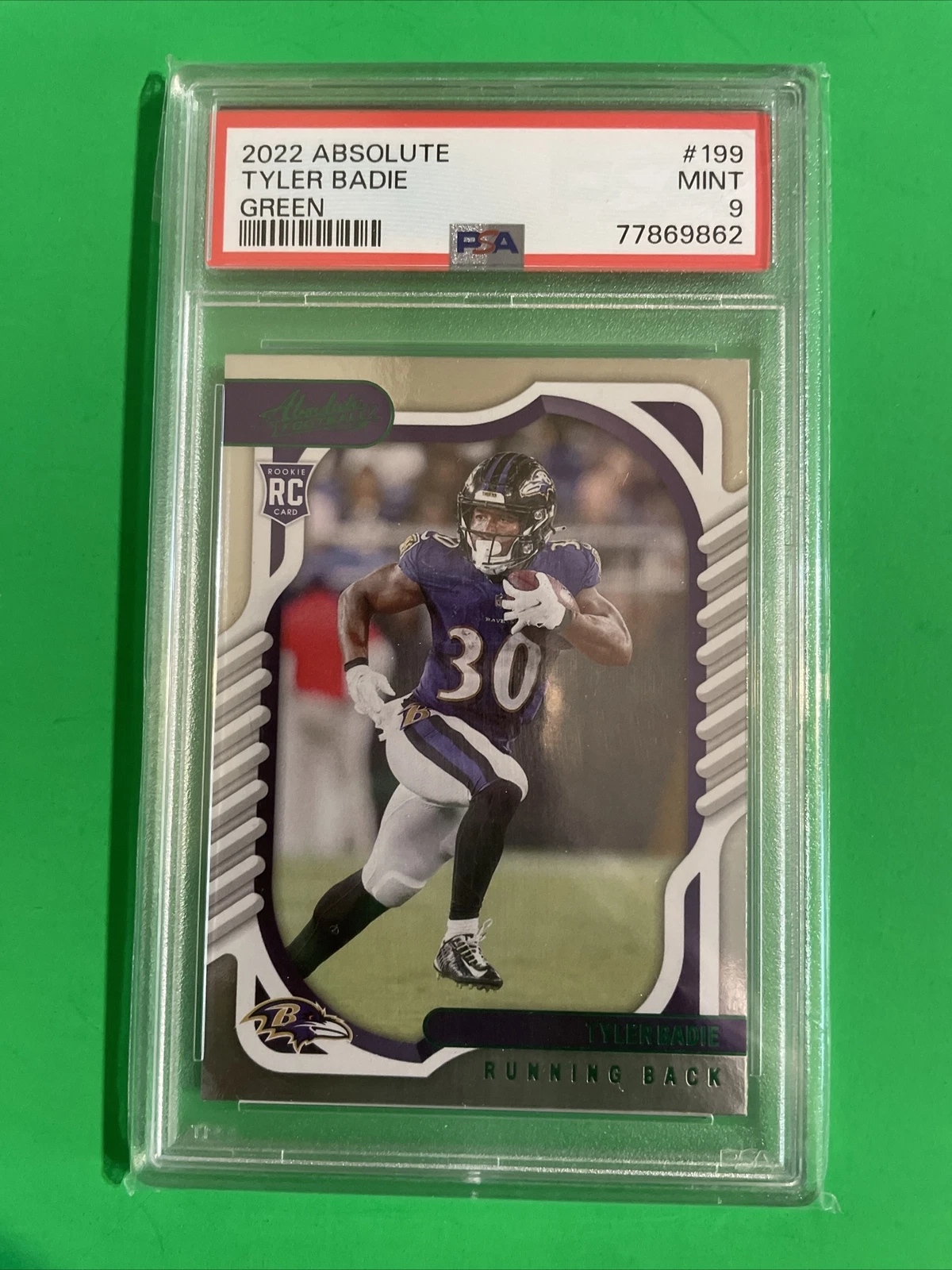 Tyler Badie Panini Absolute #199 Green