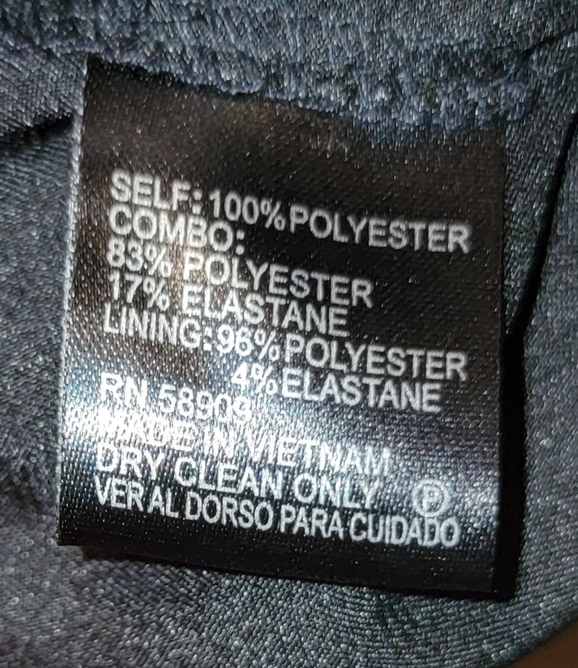 Vestido para mujer Alex Marie talla 14 negro floral bordado transparente grunge cottagecore Foto 4 de 4